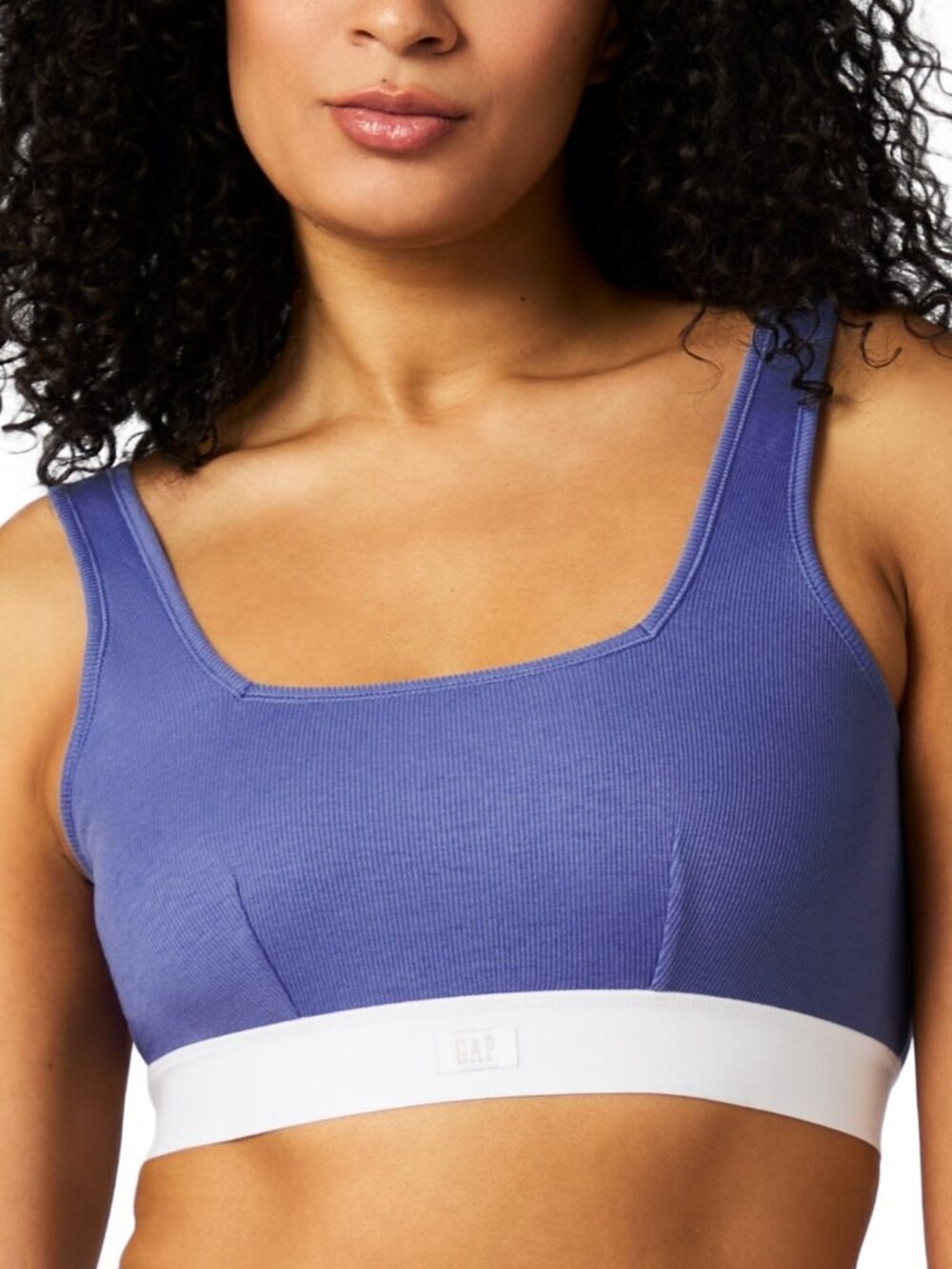 #2049 Gap GapBody Logo Comfort Bralette GPW01052 - Bleached Denim